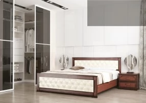 Кровать Стиль 2 140x200 с мягкой спинкой
